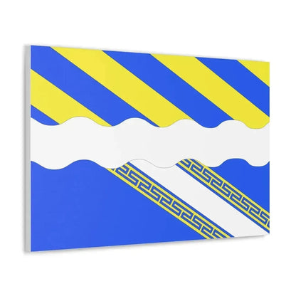 Flag of Aisne France 2 - Canvas Wall Art - The Sticker Space