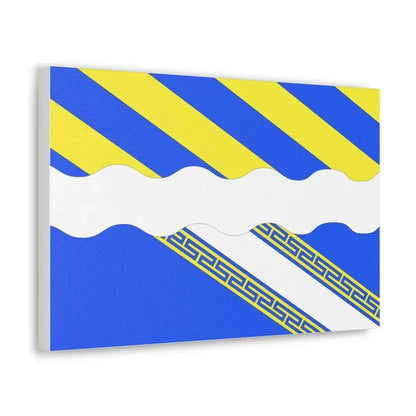 Flag of Aisne France 2 - Canvas Wall Art - The Sticker Space