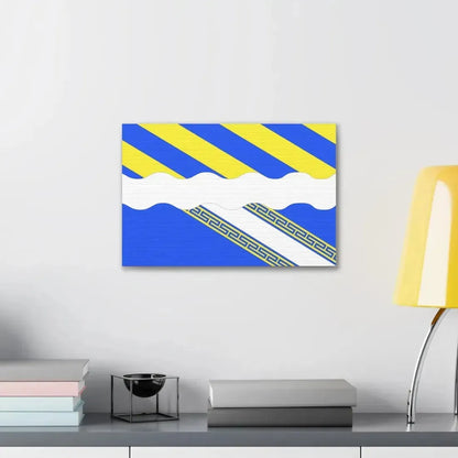 Flag of Aisne France 2 - Canvas Wall Art - The Sticker Space