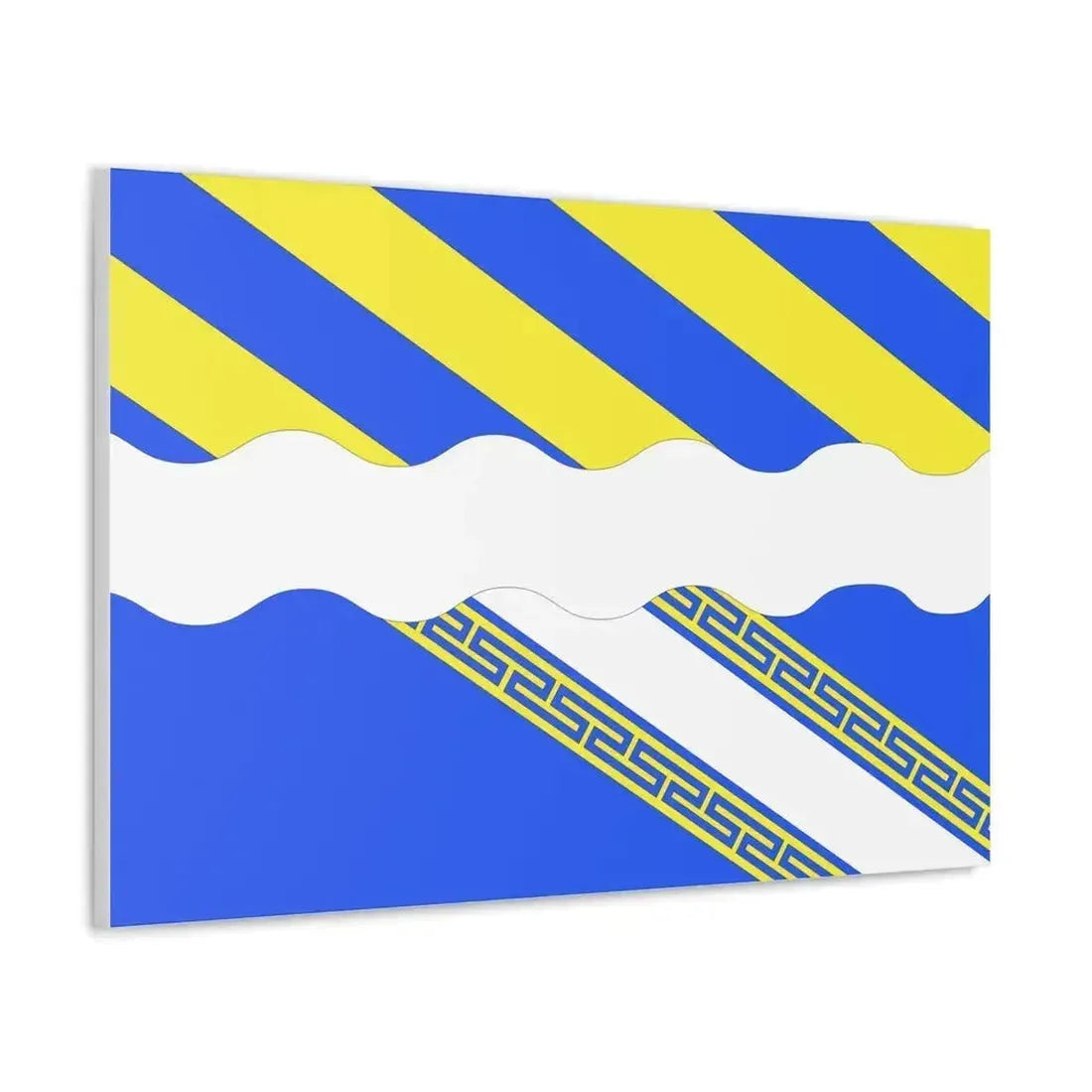 Flag of Aisne France 2 - Canvas Wall Art - The Sticker Space