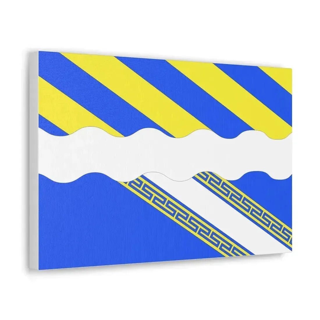 Flag of Aisne France 2 - Canvas Wall Art - The Sticker Space
