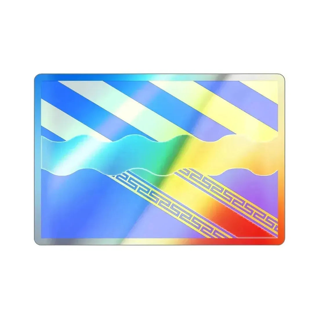 Flag of Aisne France 2 Holographic STICKER Die-Cut Vinyl Decal 2 Inch - The Sticker Space