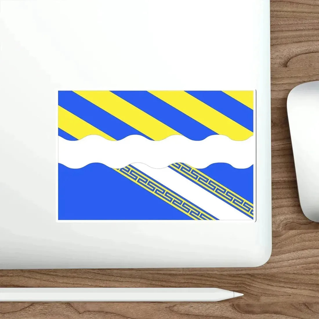 Flag of Aisne France 2 STICKER Vinyl Die-Cut Decal - The Sticker Space