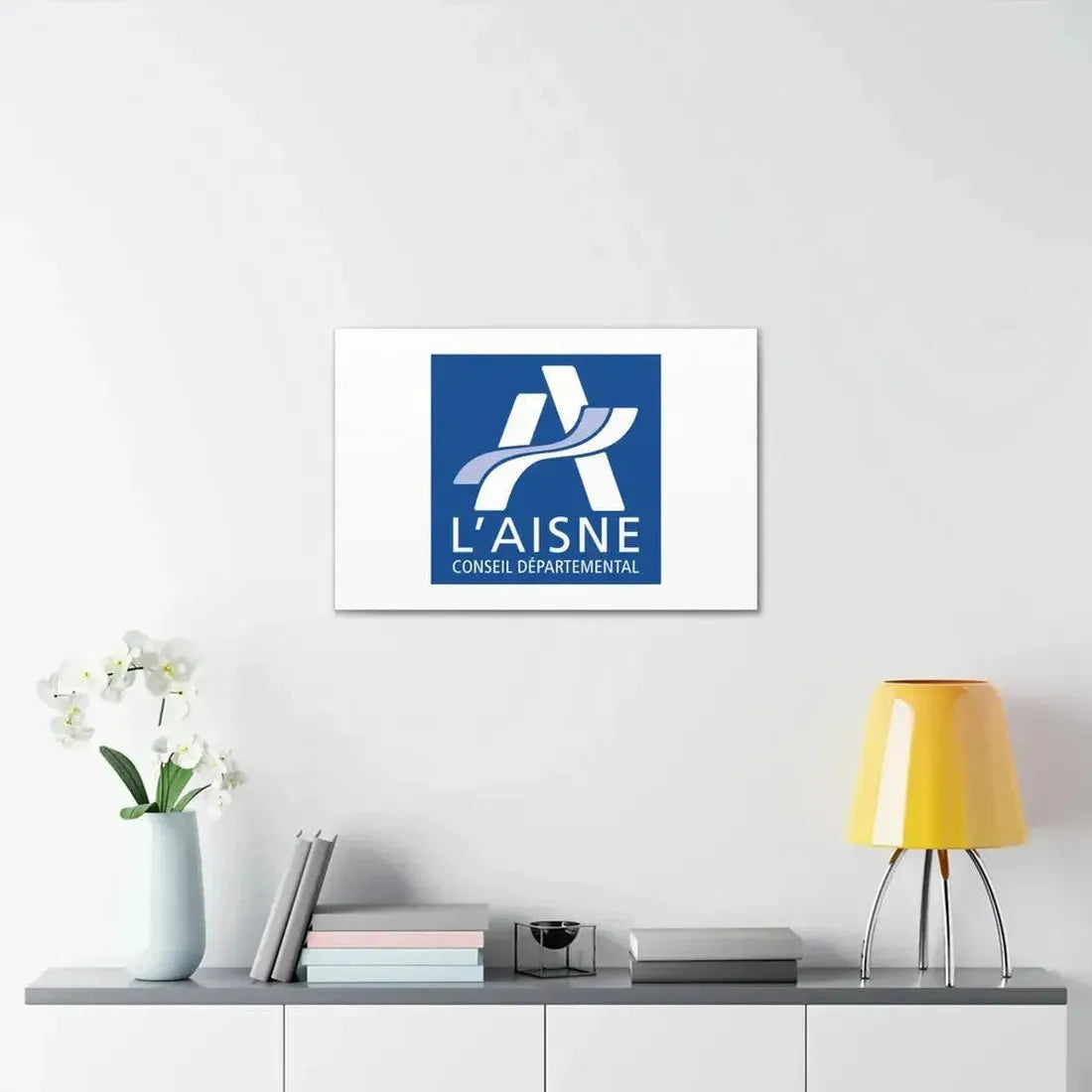 Flag of Aisne France - Canvas Wall Art - The Sticker Space