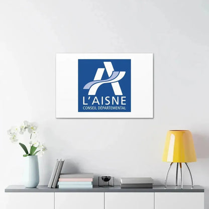 Flag of Aisne France - Canvas Wall Art - The Sticker Space