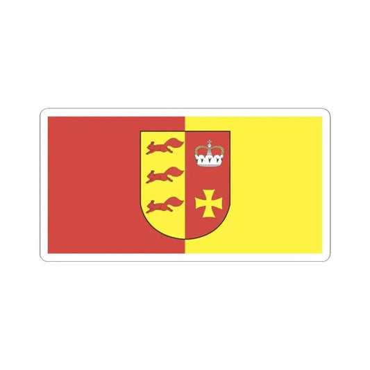 Flag of Akciabrski (Belarus) STICKER Vinyl Kiss-Cut Decal 2 Inch White - The Sticker Space