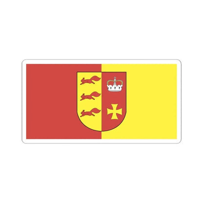 Flag of Akciabrski (Belarus) STICKER Vinyl Kiss-Cut Decal 4 Inch White - The Sticker Space