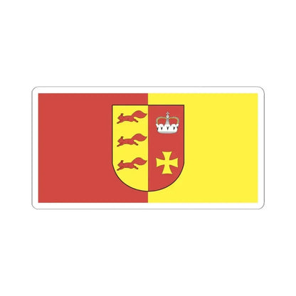 Flag of Akciabrski (Belarus) STICKER Vinyl Kiss-Cut Decal 6 Inch White - The Sticker Space