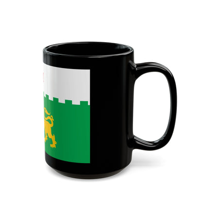 Flag of Akhaltsikhe Georgia - Black Coffee Mug-The Sticker Space