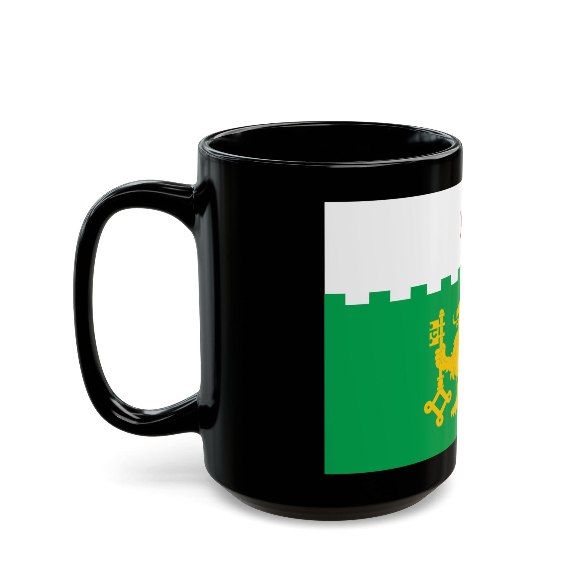 Flag of Akhaltsikhe Georgia - Black Coffee Mug-The Sticker Space