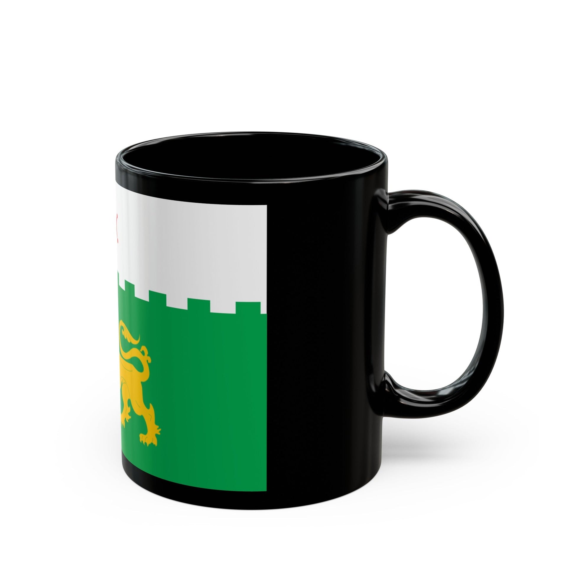 Flag of Akhaltsikhe Georgia - Black Coffee Mug-The Sticker Space