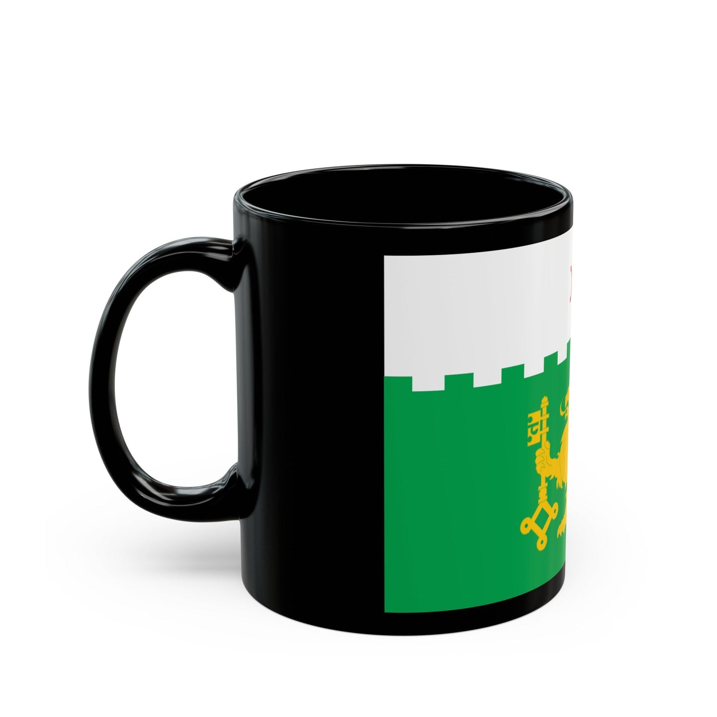 Flag of Akhaltsikhe Georgia - Black Coffee Mug-The Sticker Space