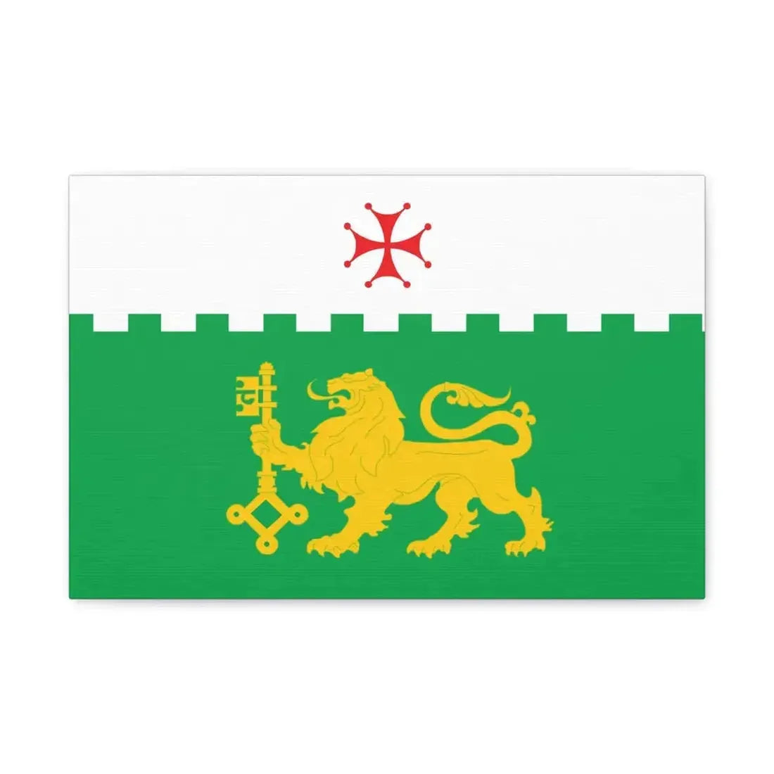 Flag of Akhaltsikhe Georgia - Canvas Wall Art 18″ x 12″ 1.25" - The Sticker Space