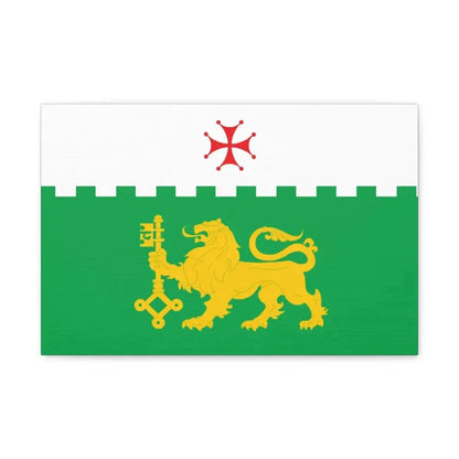Flag of Akhaltsikhe Georgia - Canvas Wall Art 18″ x 12″ 1.25" - The Sticker Space