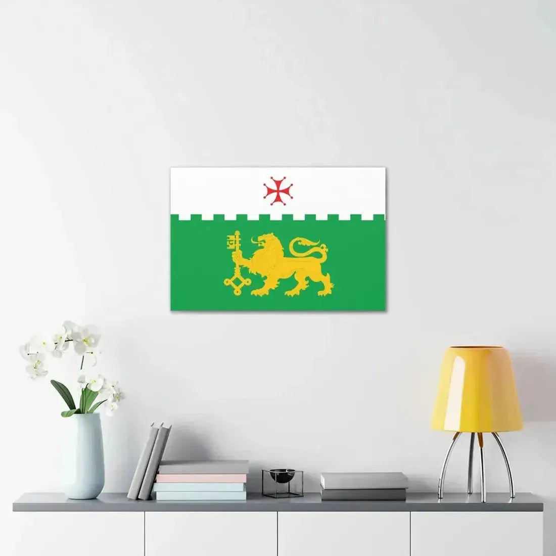 Flag of Akhaltsikhe Georgia - Canvas Wall Art - The Sticker Space