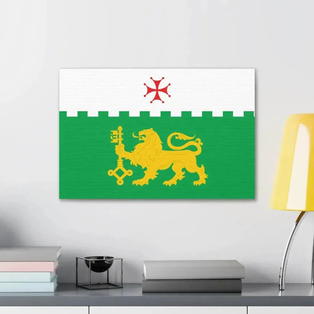 Flag of Akhaltsikhe Georgia - Canvas Wall Art - The Sticker Space