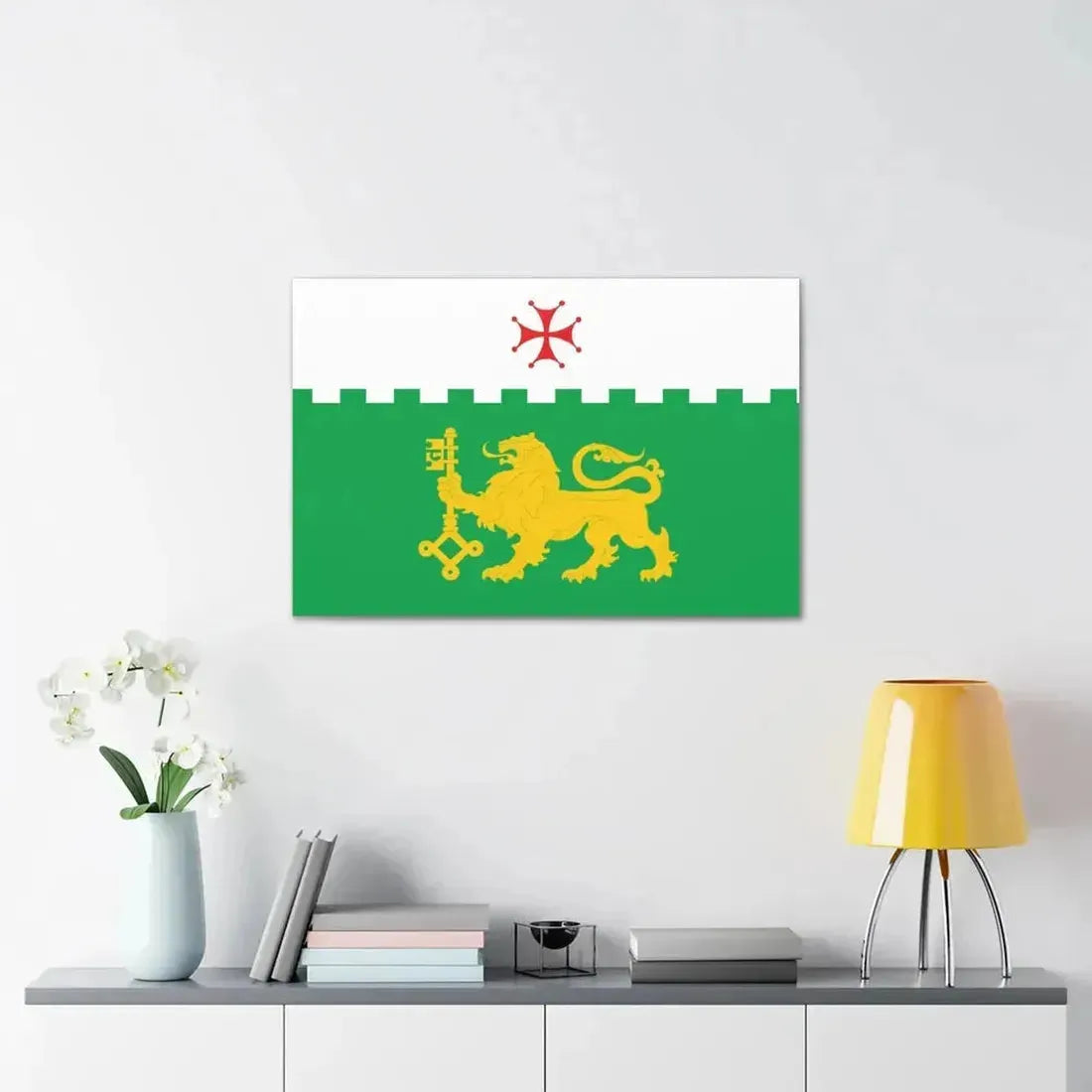 Flag of Akhaltsikhe Georgia - Canvas Wall Art - The Sticker Space