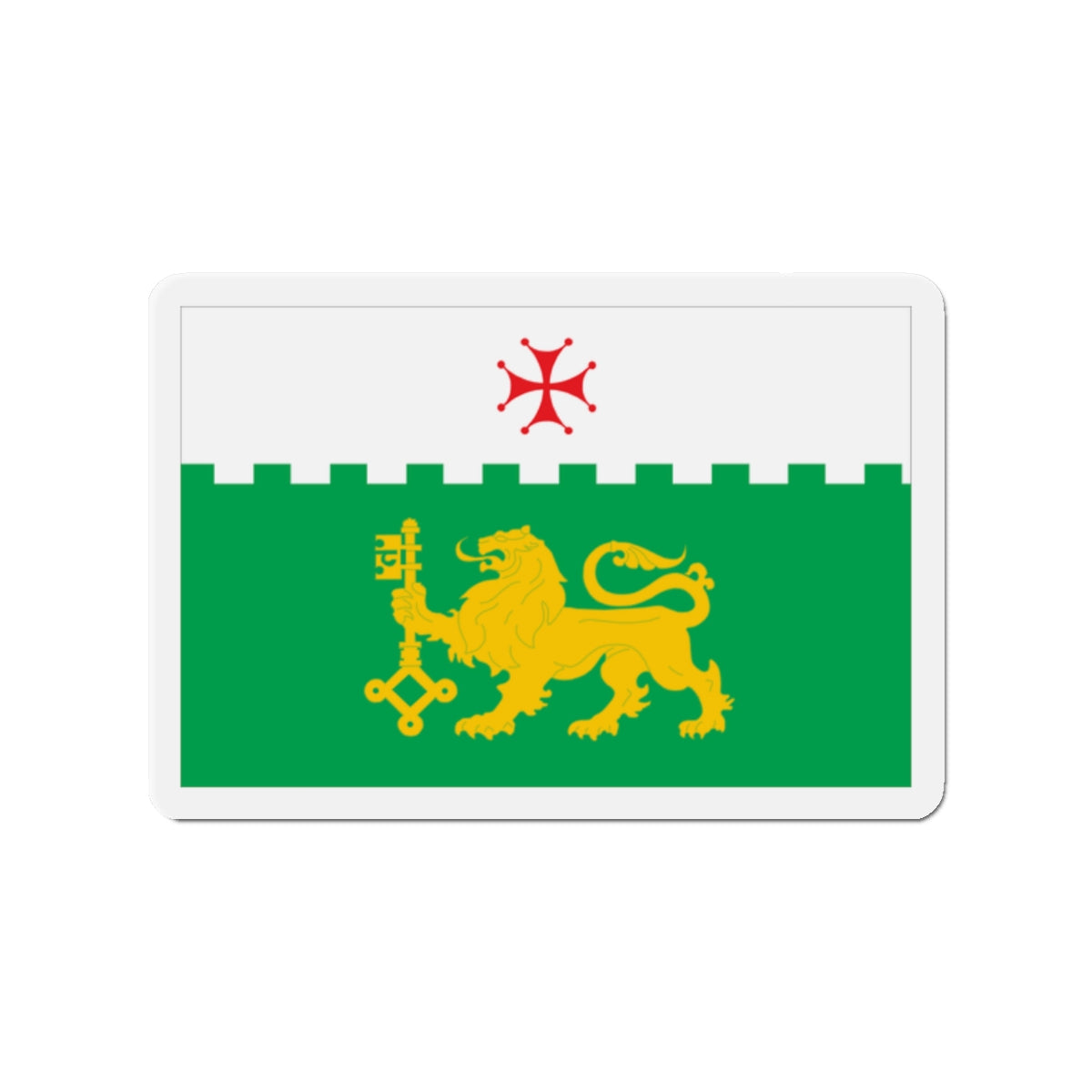 Flag of Akhaltsikhe Georgia - Die-Cut Magnet-2" x 2"-The Sticker Space