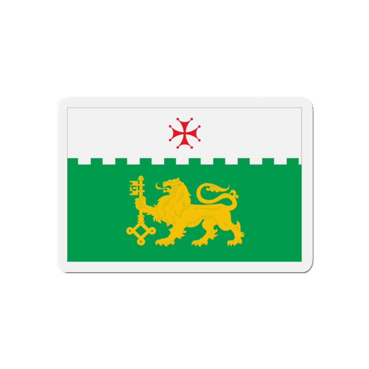 Flag of Akhaltsikhe Georgia - Die-Cut Magnet-3" x 3"-The Sticker Space