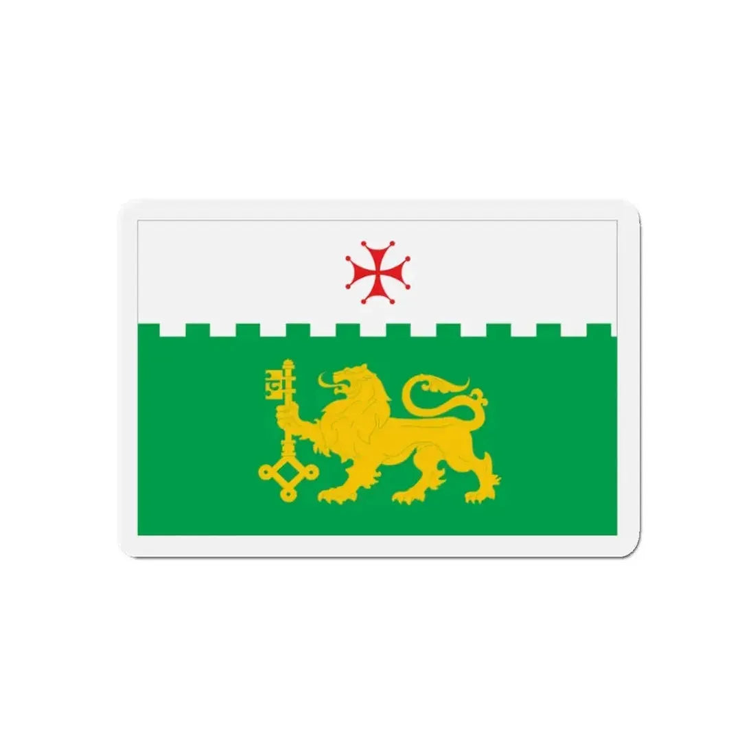 Flag of Akhaltsikhe Georgia - Refrigerator Magnet 3 Inch - The Sticker Space