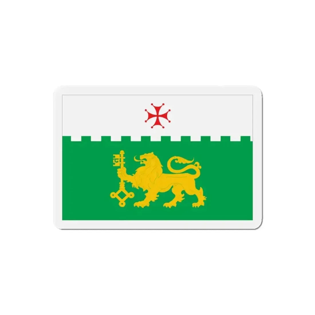 Flag of Akhaltsikhe Georgia - Refrigerator Magnet 6 Inch - The Sticker Space