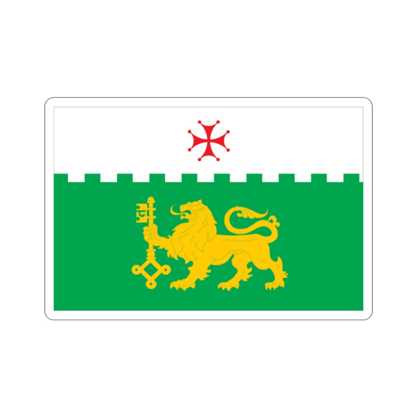 Flag of Akhaltsikhe Georgia STICKER Vinyl Die-Cut Decal-2 Inch-The Sticker Space