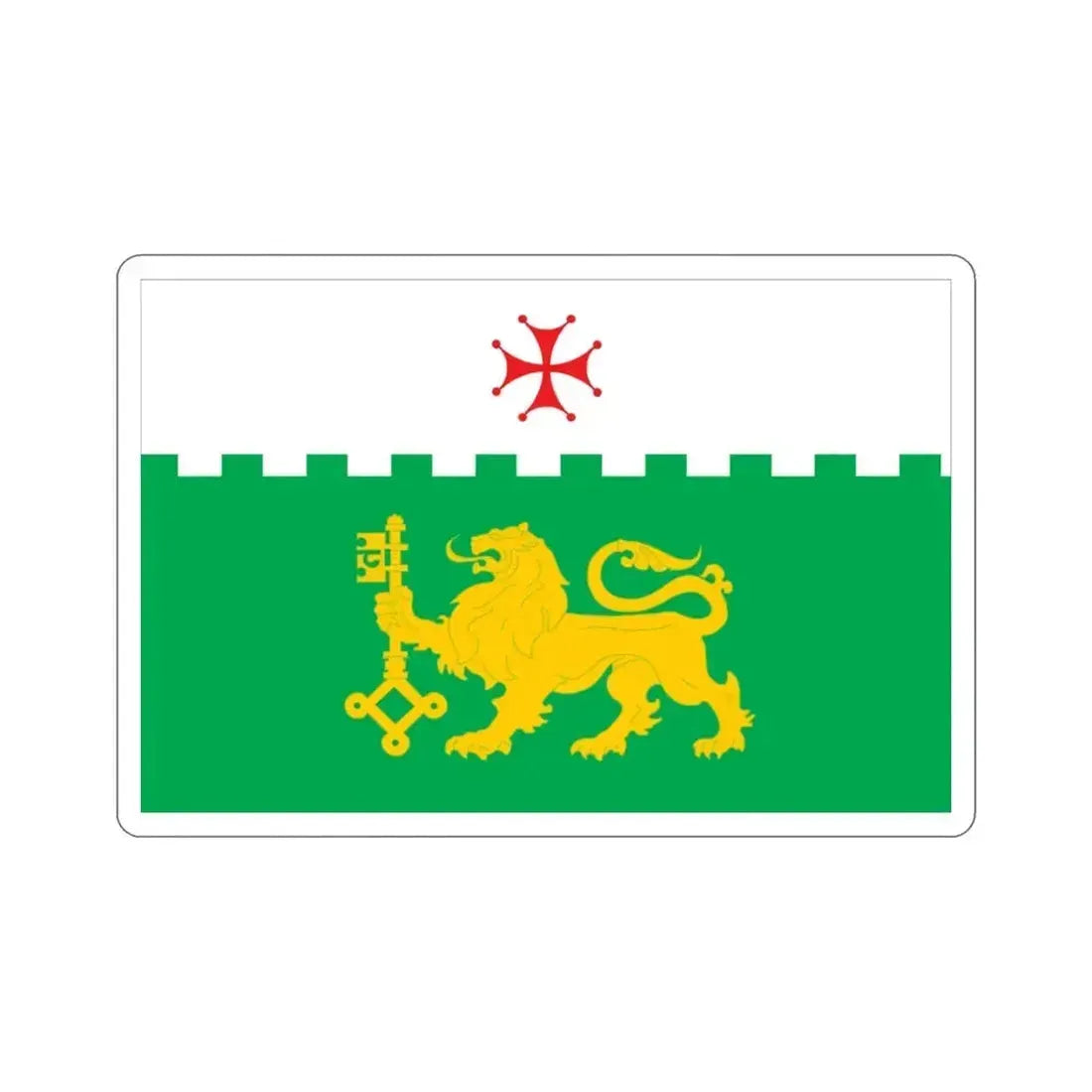 Flag of Akhaltsikhe Georgia STICKER Vinyl Die-Cut Decal 3 Inch - The Sticker Space