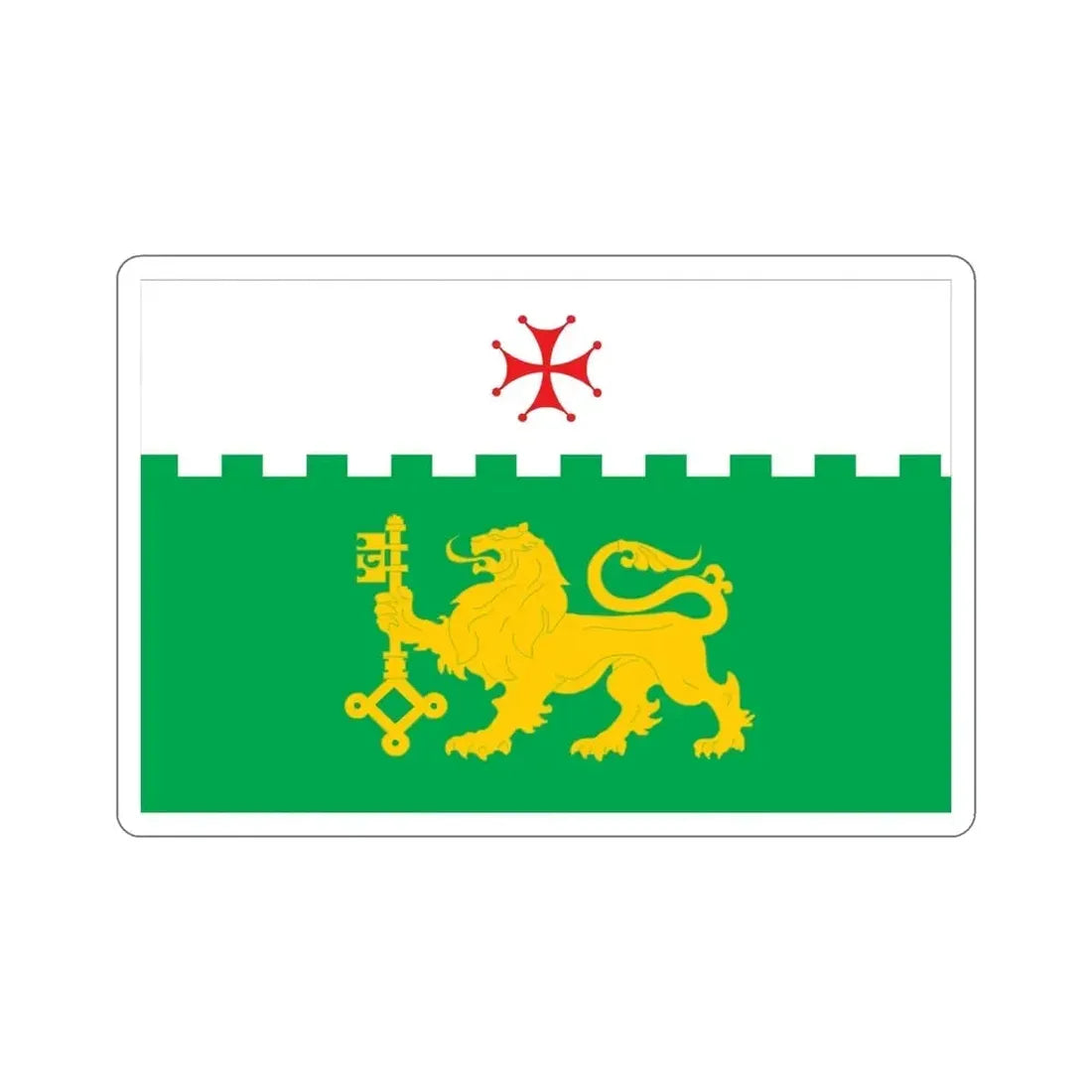 Flag of Akhaltsikhe Georgia STICKER Vinyl Die-Cut Decal - The Sticker Space