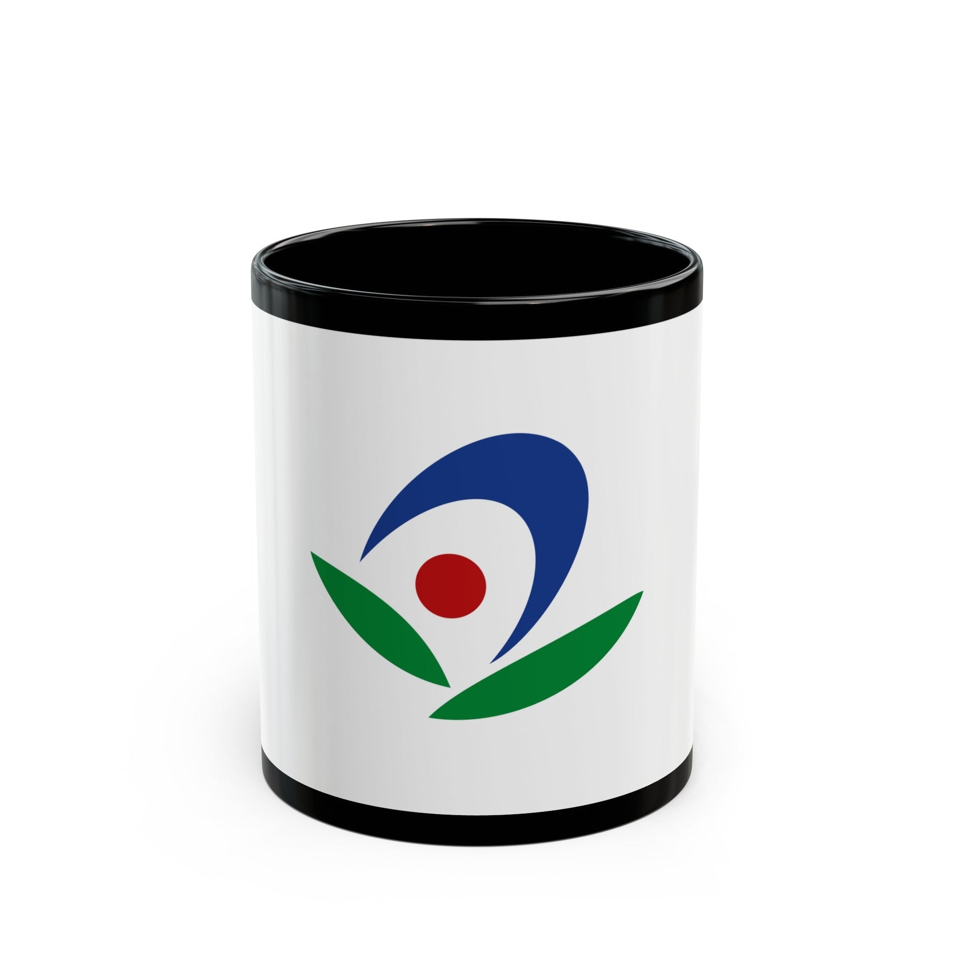 Flag of Akiruno Tokyo Japan - Black Coffee Mug-11oz-The Sticker Space