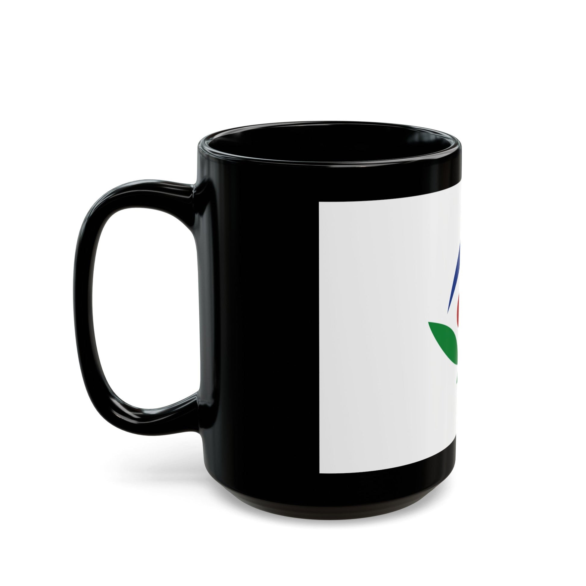 Flag of Akiruno Tokyo Japan - Black Coffee Mug-The Sticker Space