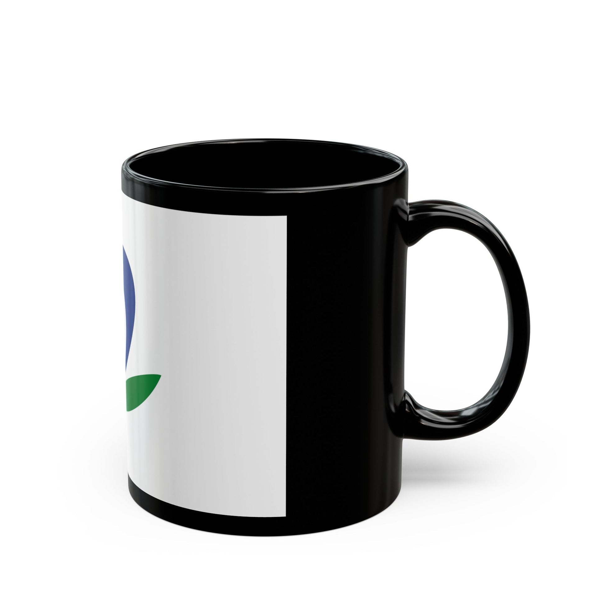 Flag of Akiruno Tokyo Japan - Black Coffee Mug-The Sticker Space