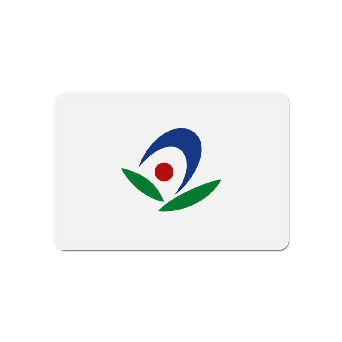 Flag of Akiruno Tokyo Japan - Refrigerator Magnet 6 Inch - The Sticker Space