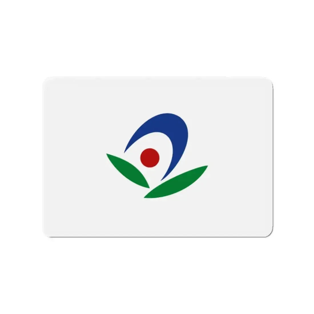 Flag of Akiruno Tokyo Japan - Refrigerator Magnet - The Sticker Space