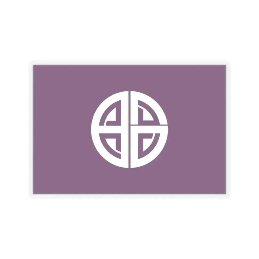 Flag of Akishima Tokyo Japan - STICKER Vinyl Kiss-Cut Decal 2 Inch Transparent - The Sticker Space