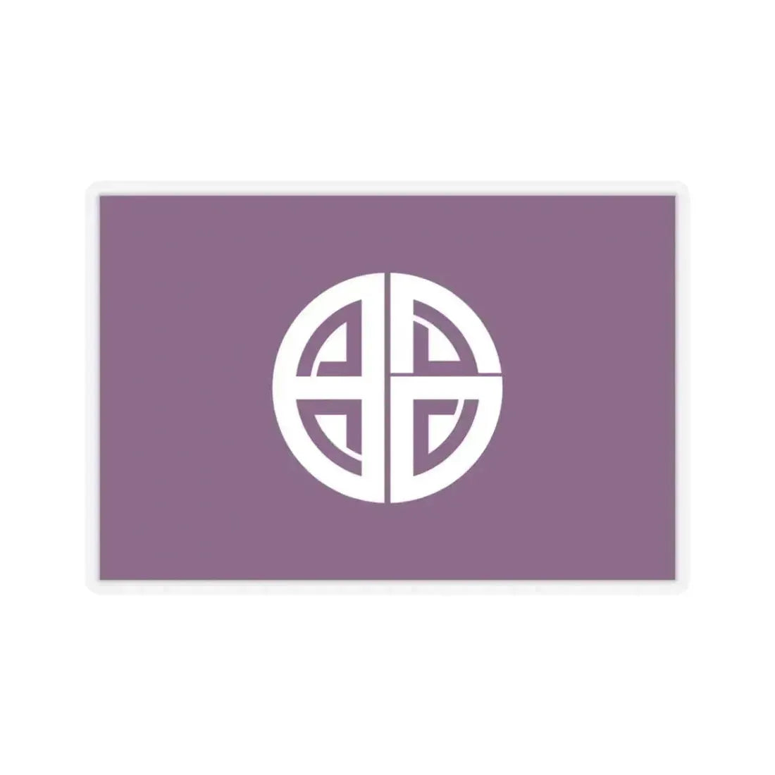 Flag of Akishima Tokyo Japan - STICKER Vinyl Kiss-Cut Decal 3 Inch Transparent - The Sticker Space