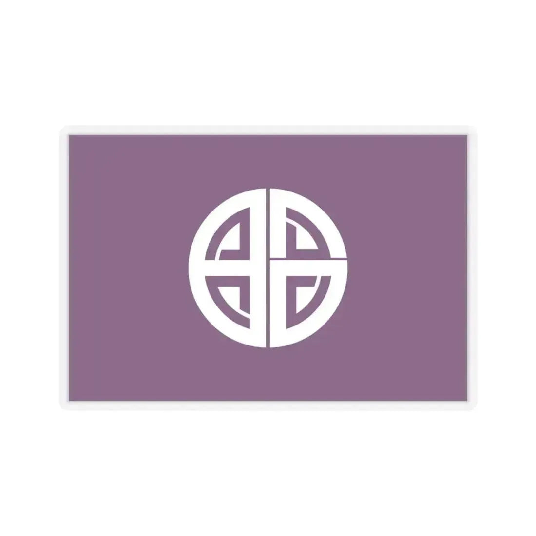 Flag of Akishima Tokyo Japan - STICKER Vinyl Kiss-Cut Decal 6 Inch Transparent - The Sticker Space