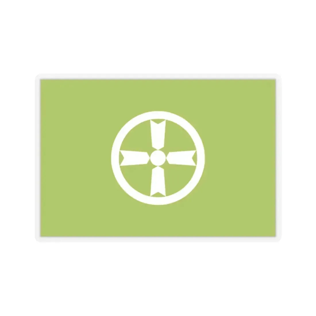 Flag of Akita Akita Japan - STICKER Vinyl Kiss-Cut Decal 2 Inch Transparent - The Sticker Space