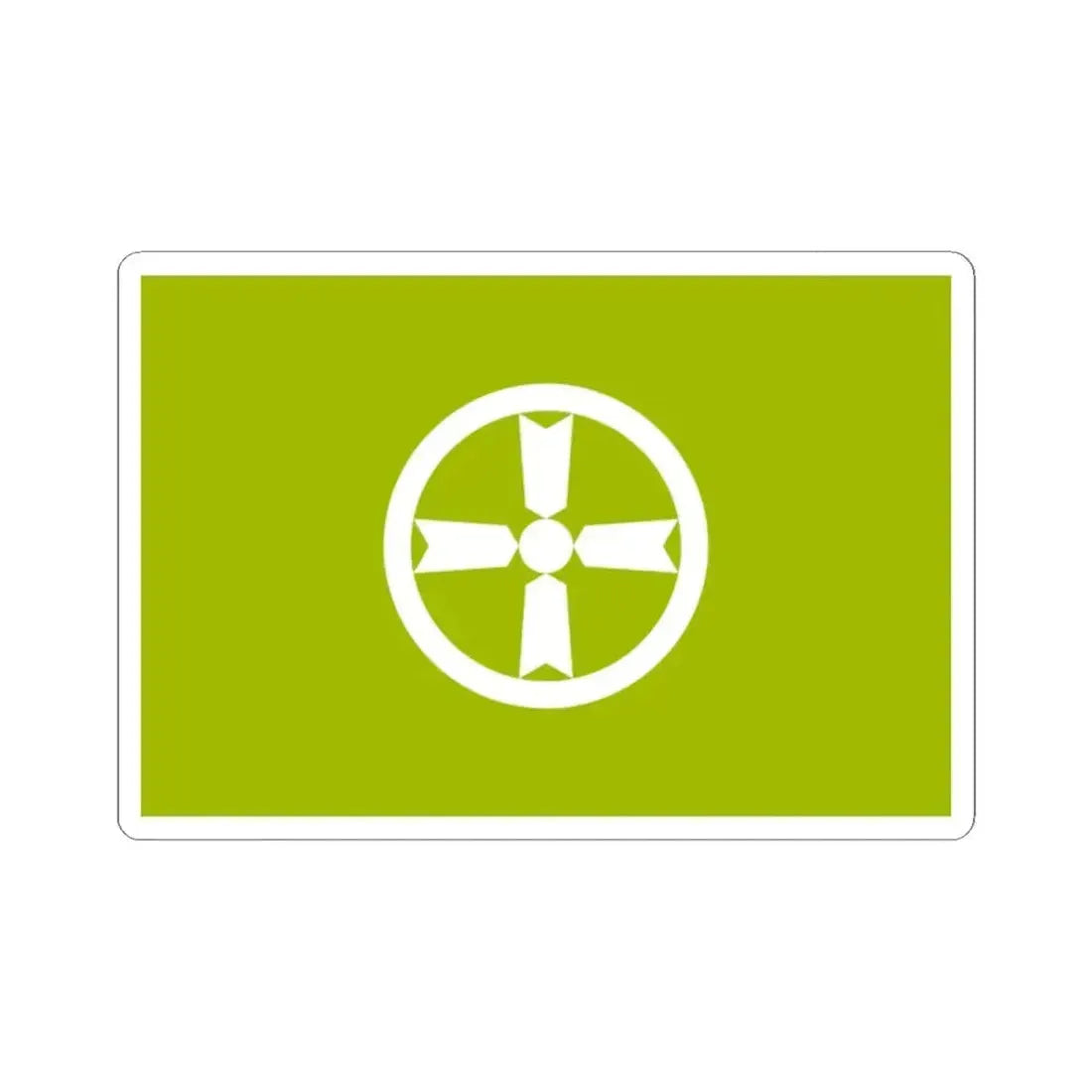 Flag of Akita Akita Japan - STICKER Vinyl Kiss-Cut Decal 2 Inch White - The Sticker Space