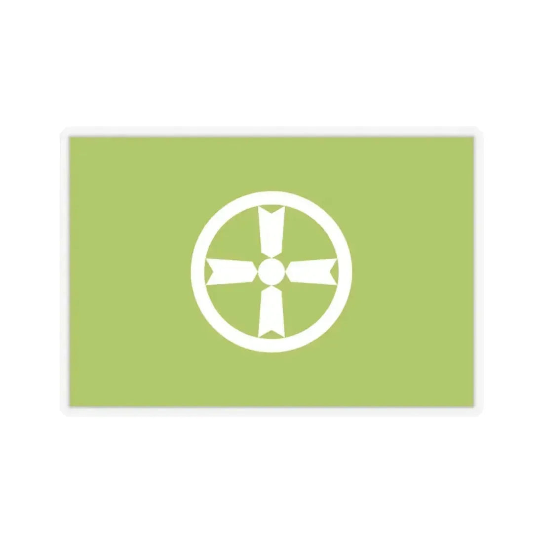 Flag of Akita Akita Japan - STICKER Vinyl Kiss-Cut Decal 3 Inch Transparent - The Sticker Space