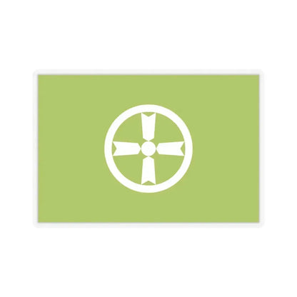 Flag of Akita Akita Japan - STICKER Vinyl Kiss-Cut Decal 3 Inch Transparent - The Sticker Space