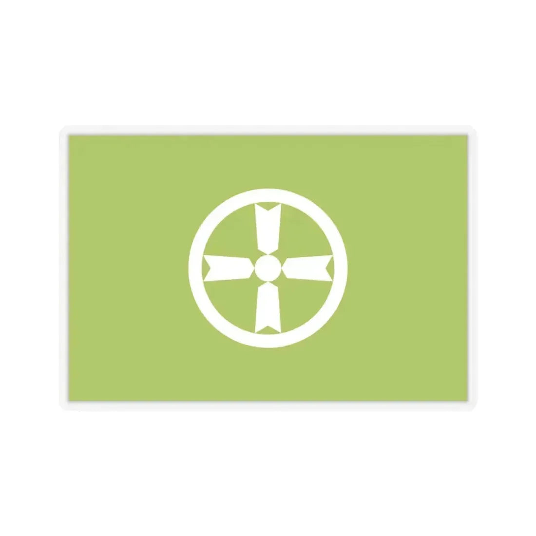 Flag of Akita Akita Japan - STICKER Vinyl Kiss-Cut Decal 4 Inch Transparent - The Sticker Space