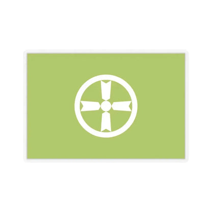 Flag of Akita Akita Japan - STICKER Vinyl Kiss-Cut Decal 4 Inch Transparent - The Sticker Space