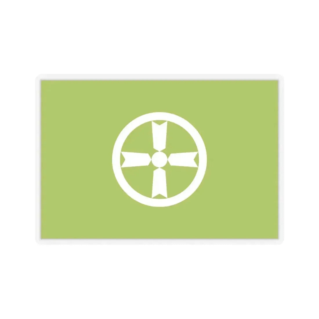 Flag of Akita Akita Japan - STICKER Vinyl Kiss-Cut Decal 6 Inch Transparent - The Sticker Space