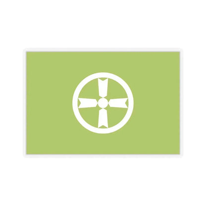 Flag of Akita Akita Japan - STICKER Vinyl Kiss-Cut Decal 6 Inch Transparent - The Sticker Space