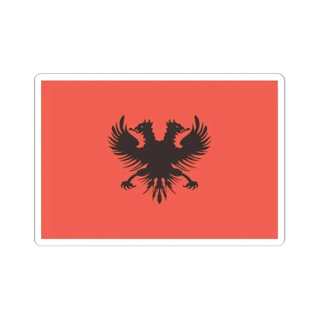 Flag of Aladro Kastrioti 1902 (Albania) STICKER Vinyl Kiss-Cut Decal 2 Inch White - The Sticker Space