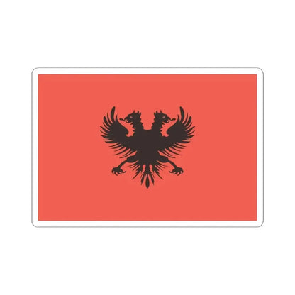 Flag of Aladro Kastrioti 1902 (Albania) STICKER Vinyl Kiss-Cut Decal 3 Inch White - The Sticker Space