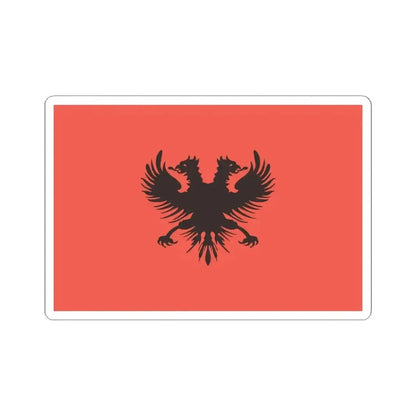Flag of Aladro Kastrioti 1902 (Albania) STICKER Vinyl Kiss-Cut Decal 4 Inch White - The Sticker Space