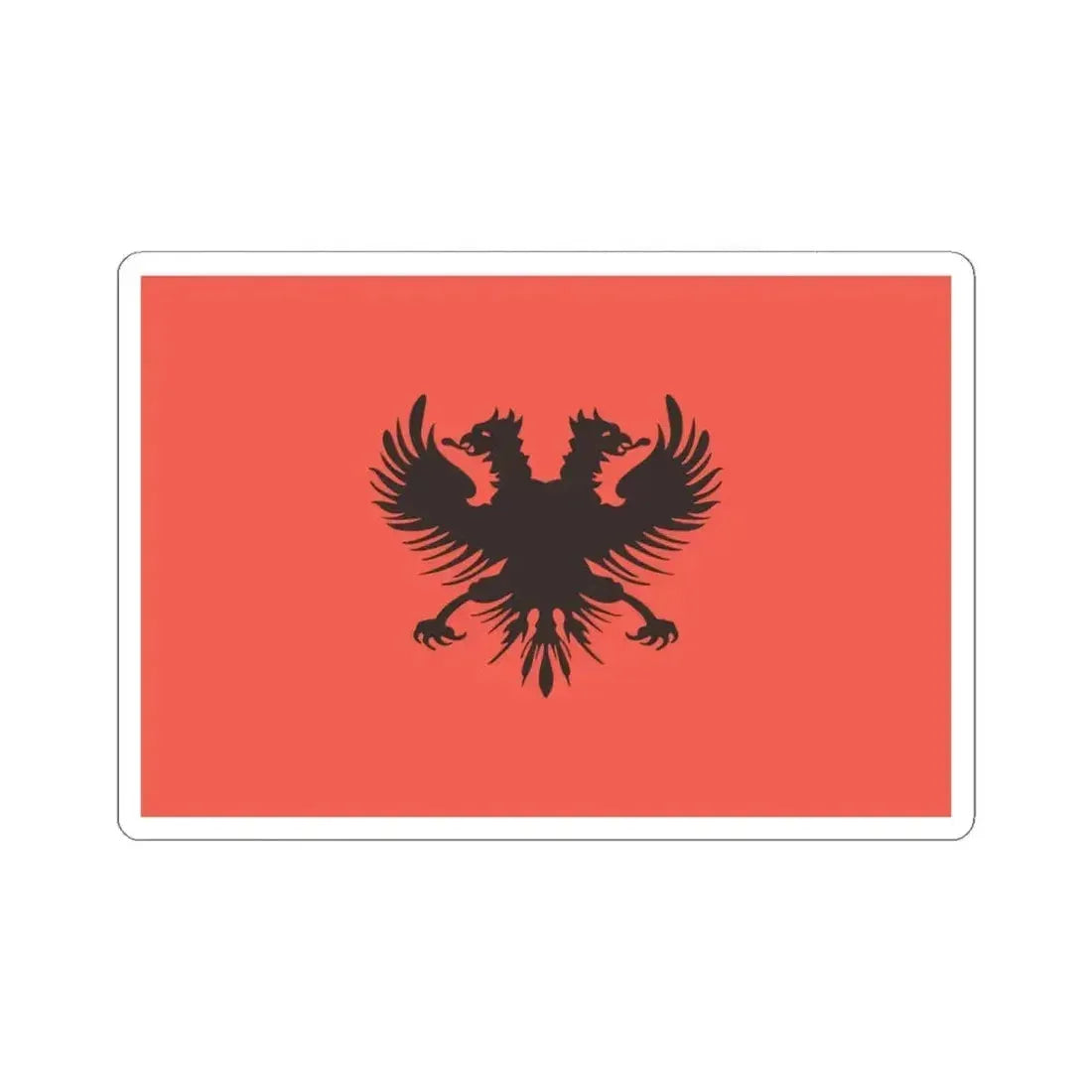 Flag of Aladro Kastrioti 1902 (Albania) STICKER Vinyl Kiss-Cut Decal 6 Inch White - The Sticker Space