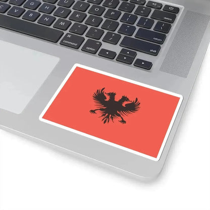 Flag of Aladro Kastrioti 1902 (Albania) STICKER Vinyl Kiss-Cut Decal - The Sticker Space