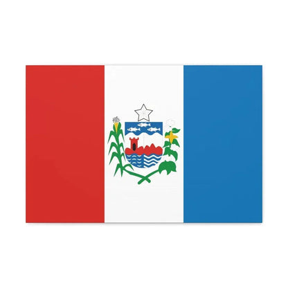 Flag of Alagoas Brazil - Canvas Wall Art 24″ x 16″ 1.25" - The Sticker Space